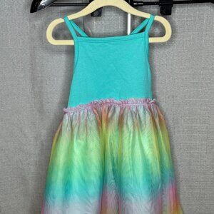 Cat & Jack - Girls Rainbow Dress - Size 5T